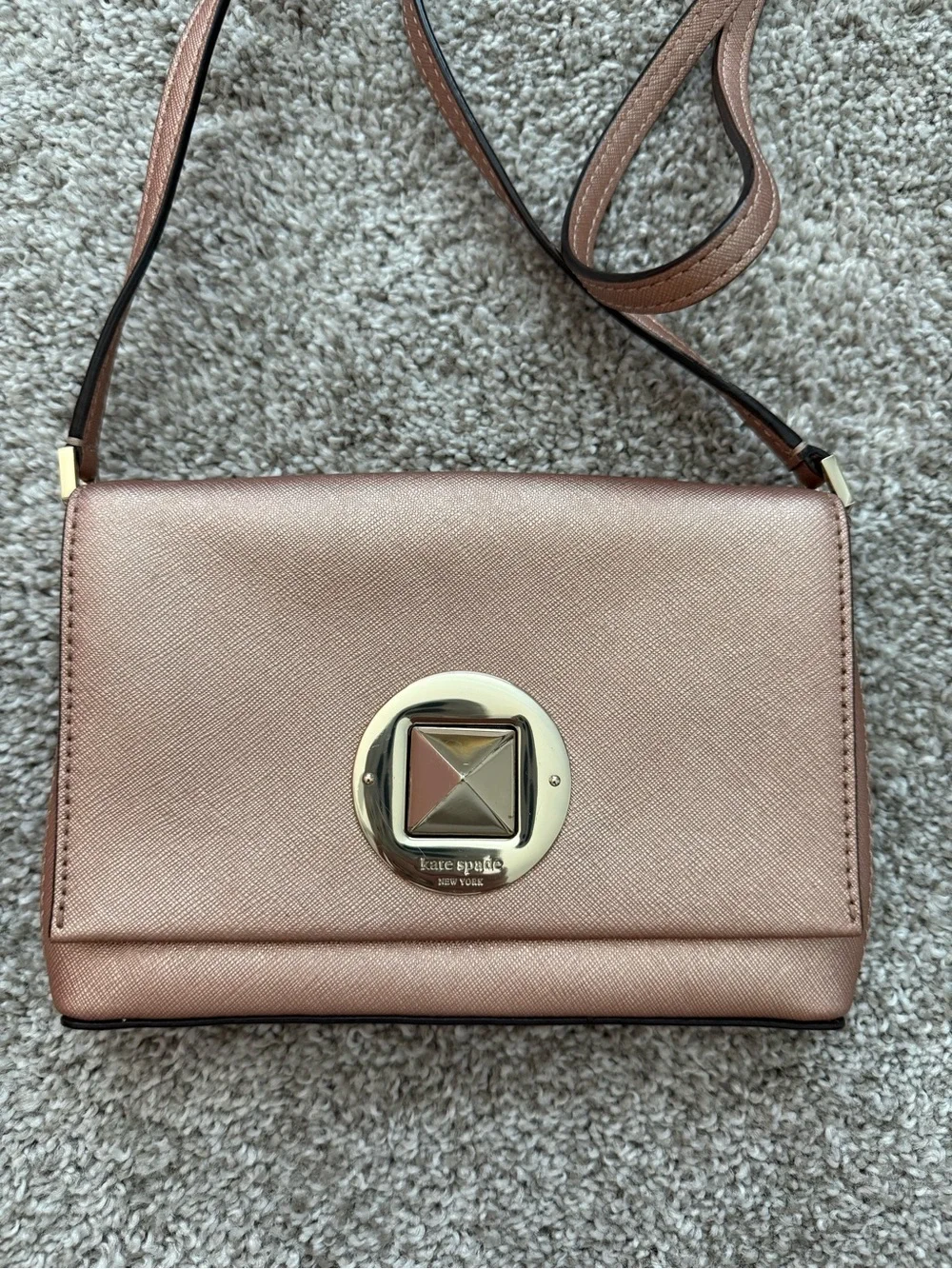 Kate Spade Rose Gold Metallic Crossbody